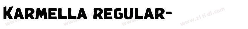 Karmella regular字体转换 Karmella regular字体转换
